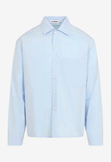 Long-Sleeved Poplin Shirt