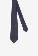 Kiton Ciro Paone Patterned Jacquard Silk Tie Blue UCRVKRC08L1303_Red_42176837