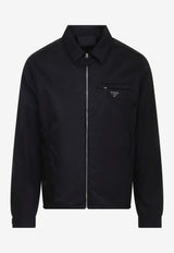 Logo Plaque Zip-Up Jacket