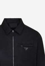 Logo Plaque Zip-Up Jacket