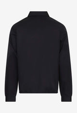 Logo Plaque Zip-Up Jacket