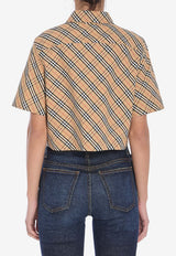 Burberry Vintage Check Cropped Shirt Beige 8106190--B9368
