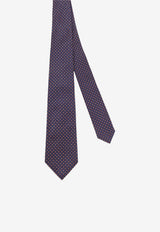 Kiton Ciro Paone Patterned Silk Tie Blue UCRVKRC08L4004_Red_42176913