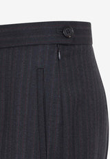 Pinstripe Slim Tailored Pants