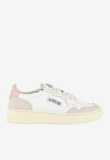 Autry Medalist Leather and Suede Sneakers White AULW-LS-37