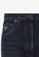 Triangle Logo Straight-Leg Jeans