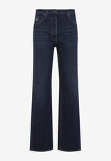 Triangle Logo Straight-Leg Jeans