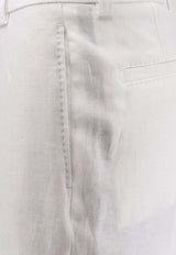 Hugo Boss Port Straight-Leg Linen Pants White 50561375100_WHITE_44129926