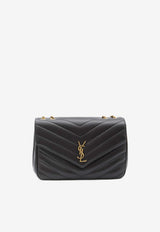 Saint Laurent Large Loulou Quilted Shoulder Bag Black 803541-AAEAX-1000