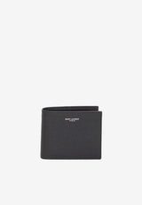 Saint Laurent East/West Calfskin Wallet Black 396307-BTY0N-1000