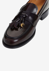 Sibyl Polished Leather Tassel Loafers