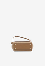 Dolce & Gabbana Small Sicily Handbag in Dauphine Leather Brown BB6003-B1001-8M417
