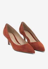 Gianvito Rossi Gianvito 55 Suede Pumps Orange G2033655RICCAMCAYO_d47016d4-a706-421c-b87f-d340a8930a65