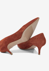 Gianvito Rossi Gianvito 55 Suede Pumps Orange G2033655RICCAMCAYO_d47016d4-a706-421c-b87f-d340a8930a65