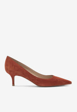 Gianvito Rossi Gianvito 55 Suede Pumps Orange G2033655RICCAMCAYO_d47016d4-a706-421c-b87f-d340a8930a65