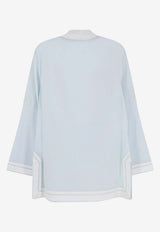 Tory Burch Tassel Tunic Top Sky Blue 83308412_BLUE_40005159