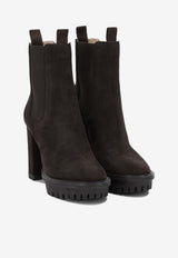 Gianvito Rossi Barry 100 Suede Ankle Boots Brown G7289970RICCASMOKA_3836459f-7ec4-4ccb-ae70-b4875871c822