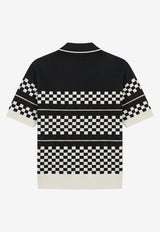 Amiri Checkered Mesh Wool Shirt Black AMTOKN1083WO/S_AMIRI-001