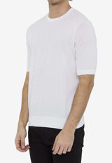 John Smedley Kempton Basic T-shirt White KEMPTON--WHITE