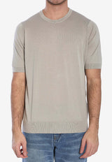 John Smedley Kempton Basic T-shirt Almond KEMPTON--PARCHMENT