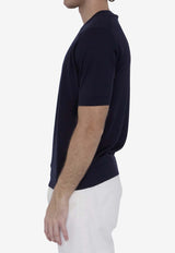 John Smedley Kempton Basic T-shirt Blue KEMPTON--NAVY