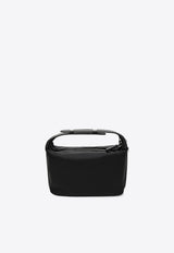 Prada Mini Chérie Top Handle Bag Black 1BC302OOORDLN/T_PRADA-F0632