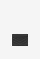 Saint Laurent Cassandre Matelassé Cardholder Black 423291-BOW01-1000
