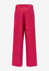 Dries Van Noten Penn Satin Tailored Pants Fuchsia 2610109463304304_FUCHSIA_54420823