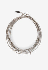Brunello Cucinelli Adjustable Wrap Bracelet Brown MBOW9LX02CQU35_EMATITESTEEL_58257007