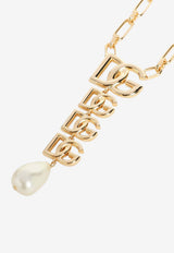 DG Logo Pearl Necklace