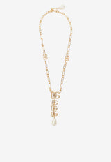 DG Logo Pearl Necklace