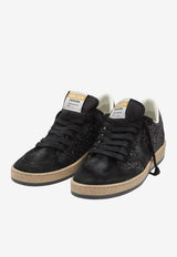 Golden Goose DB Ball Star Glittered Suede Sneakers Black GWF00117-F003989-90100