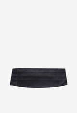 Brunello Cucinelli Pleated Adjustable Cummerbund Black MR813S005YC018_Blue_58257016
