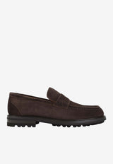 Suede Penny Loafers