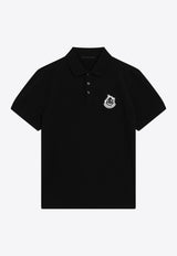 Moncler Piqué Logo Polo T-shirt Black 8A0000989A16/T_MONCL-999