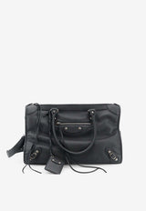 Balenciaga Le City Business Leather Bag Black 8660452ACFO1000_BLACK_48028964