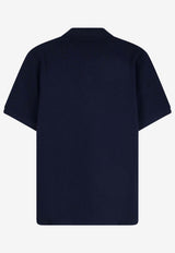 Fendi Embroidered FF Selleria Polo T-shirt Navy FY1309AY0IF0QB0_NAVY_70153897