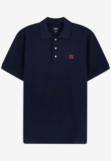 Fendi Embroidered FF Selleria Polo T-shirt Navy FY1309AY0IF0QB0_NAVY_70153897