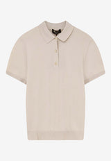 Loro Piana Ice Wish Knitted Polo T-shirt Beige FAP2470A0HL_OneColor_53281595