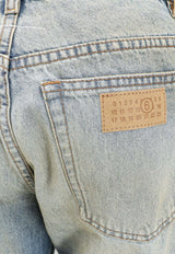 MM6 Maison Margiela Signature Numeric Tag Patch Faded Jeans Blue S62LB0213M30055964_MediumBlue_57986623