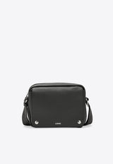 Loewe Stamped Logo Leather Crossbody Bag Gray BANBA73X08LE/T_LOEW-1220
