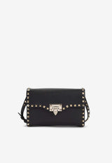 Small Rockstud Leather Shoulder Bag