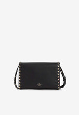 Small Rockstud Leather Shoulder Bag