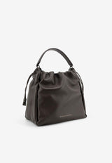 Brunello Cucinelli Mellow Leather Bucket Bag Brown MBGPD3611C8279_TESTAMORO_60002052
