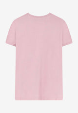 MM6 Maison Margiela Flocked Margie Print T-shirt Pink S62GD0212M20108224_OneColor_57986554