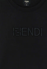 Fendi Embroidered FF Selleria Slim T-shirt Black FY1319AY0GF0QA1_Black_70153896