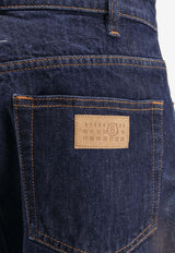 MM6 Maison Margiela Numeric Signature Patch Stained Jeans Blue SH2LA0052M30055963_OneColor_57986662