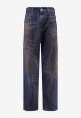 MM6 Maison Margiela Numeric Signature Patch Stained Jeans Blue SH2LA0052M30055963_OneColor_57986662