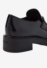 Brushed Leather Loafers