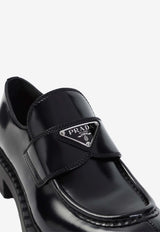 Brushed Leather Loafers